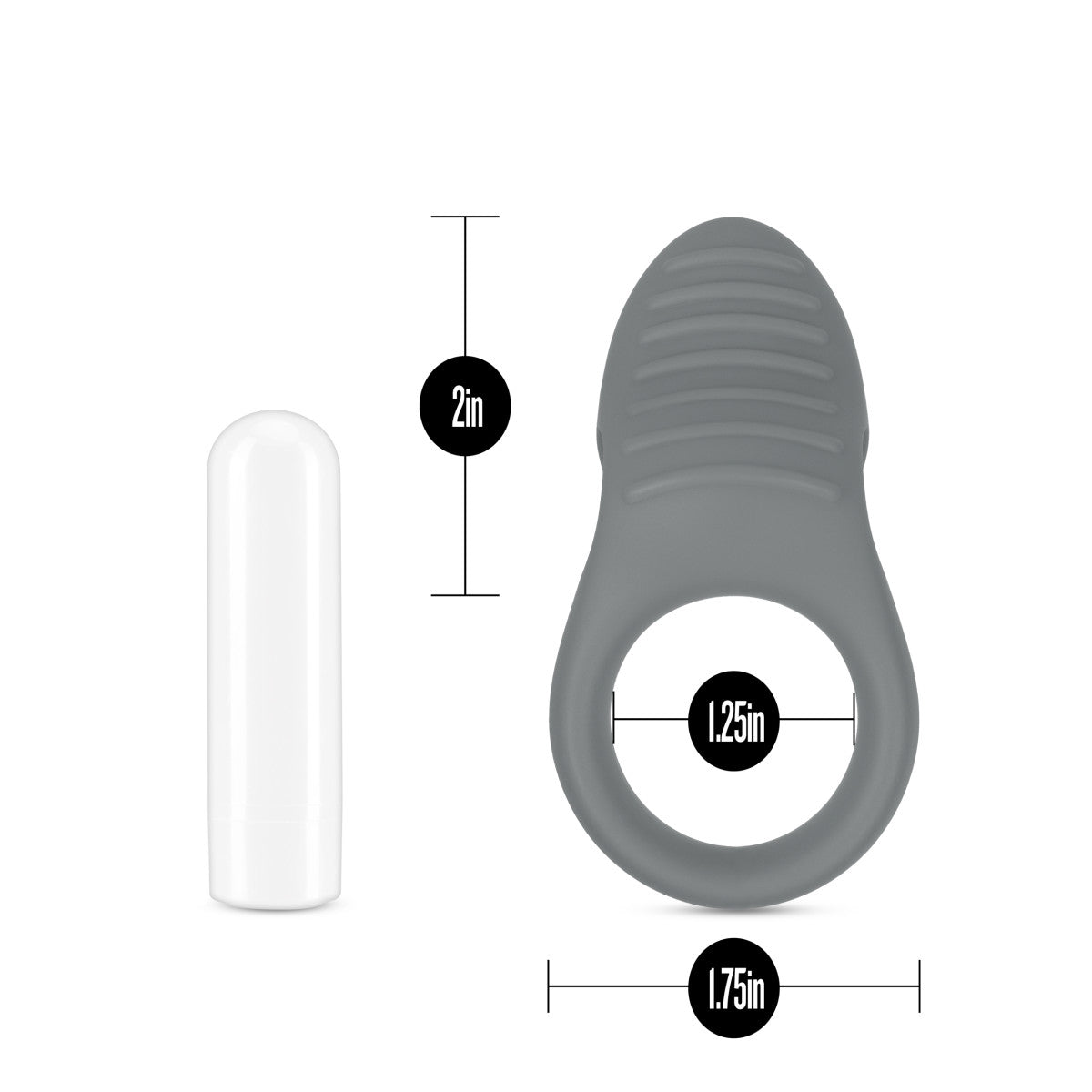 Blush Noje Slate Rechargeable Vibrating Cock Ring-3