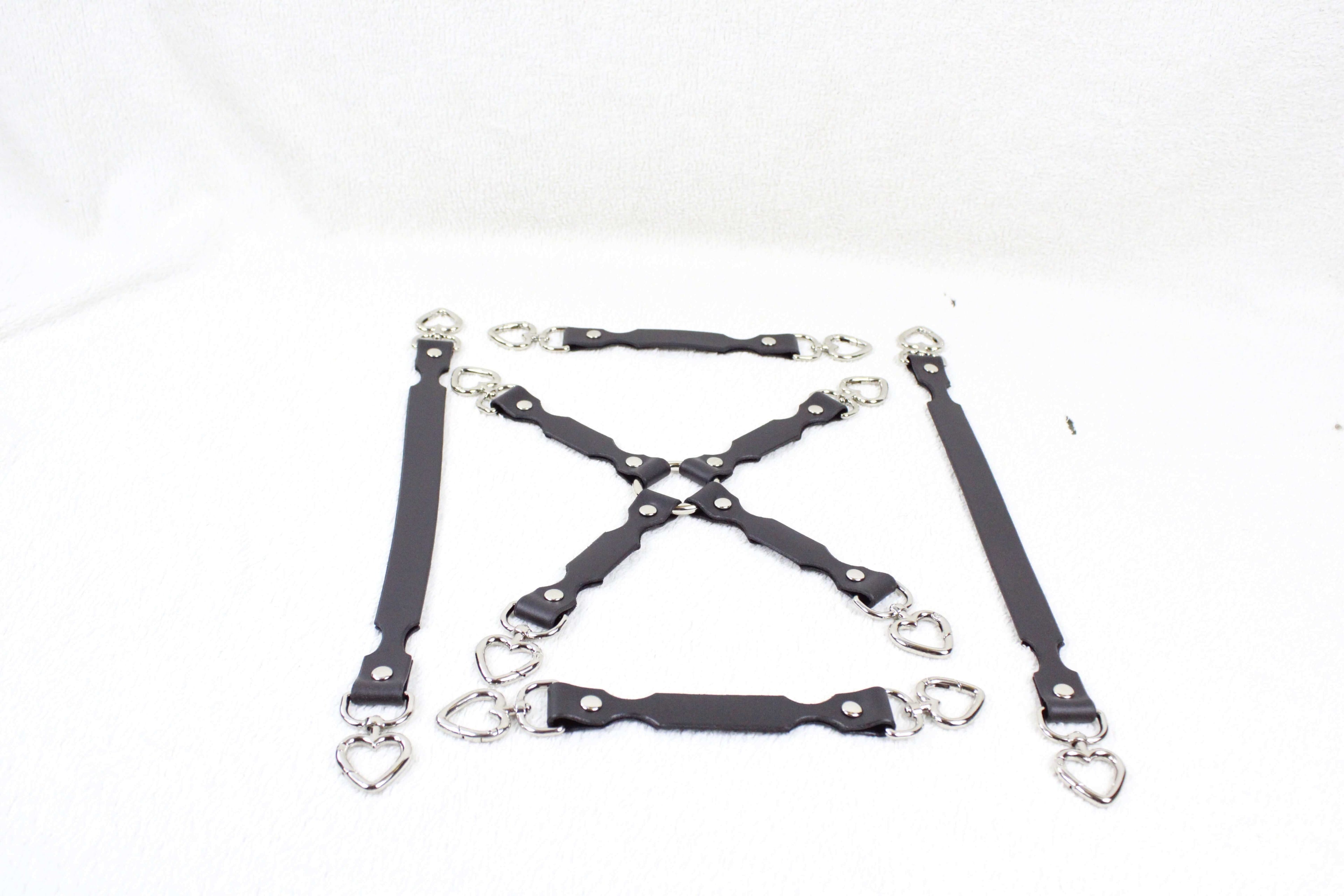 BDSM Accessories Leather Restraint Connector Strap for BDSM Play-1