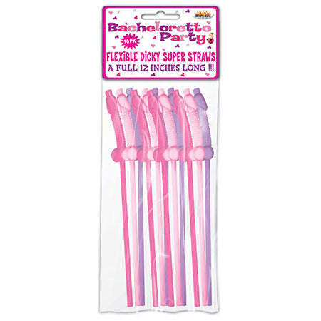 Bachelorette Party Pecker Party Straws 10-Pack-0