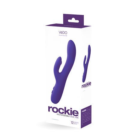 VeDO Rockie Rechargeable Dual Vibe - Into You Indigo-0