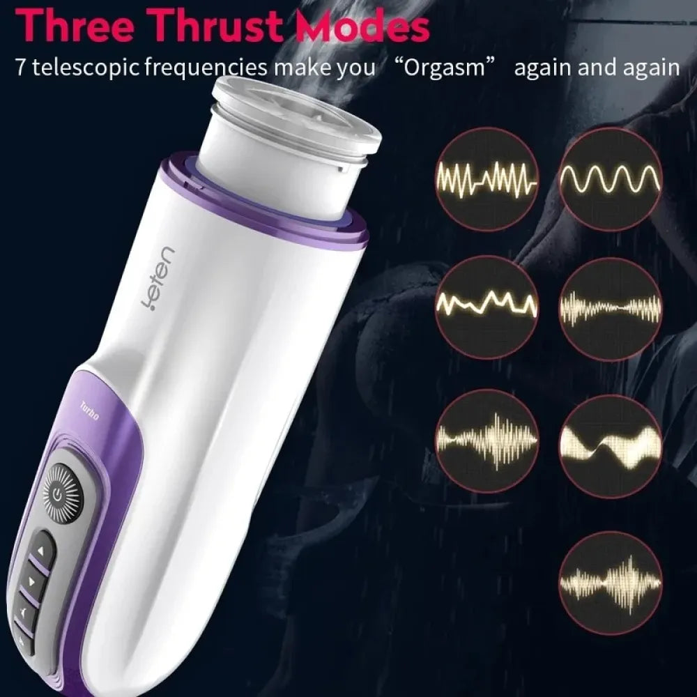 Automatic Piston Retractable Heating Male Masturbator Thrusting Vibrator for Realistic Pleasure-4